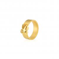 Edelstahl Fingerring, 304 Edelstahl, Spinne, Vakuum-Ionen-Beschichtung, Modeschmuck & unisex & verschiedene Größen vorhanden, keine, 9.2x10.6mm, verkauft von PC