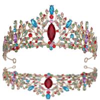 Bridal Tiaras, Zinc Alloy, plated, for woman & with rhinestone 