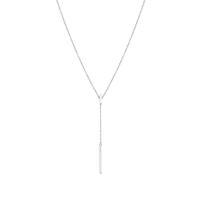 Collar de la joyería de plata esterlina, plata de ley 925, con 5CM extender cadena, chapado, para mujer, plateado, longitud:aproximado 45 cm, Vendido por UD