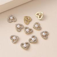 Hair Barrette Finding, Zinc Alloy, with Plastic Pearl, multifunctional & DIY & with rhinestone 