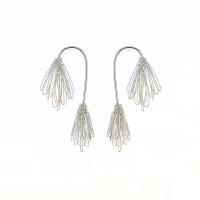 Zinc Alloy Drop Earring, plated, fashion jewelry & for woman 