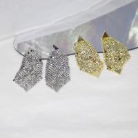 Zinc Alloy Drop Earring, Geometrical Pattern, plated, fashion jewelry & for woman 