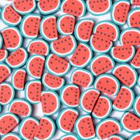 Obst Polymer Clay Perlen, Polymer Ton, Wassermelone, DIY, rot, 10mm, ca. 1000PCs/Tasche, verkauft von Tasche