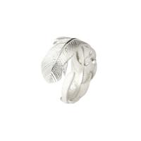 Bague en argent , argent sterling 925, Placage, pour femme, platine Vendu par PC