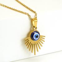 Evil Eye Jewelry Set, 304 Stainless Steel, fashion jewelry & enamel 