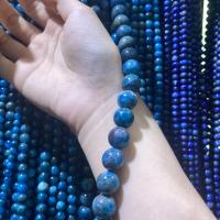 Natural Lapis Lazuli Beads, Round, DIY blue Approx 38 cm 