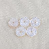 Natural White Shell Beads, Flower, DIY, white 