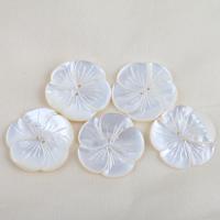 Natural White Shell Beads, Flower, DIY, white 