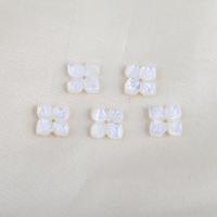 Natural White Shell Beads, Flower, DIY, white 