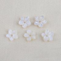 Natural White Shell Beads, Flower, DIY, white 