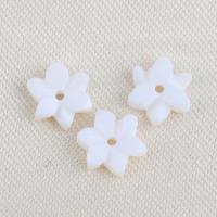 Natural White Shell Beads, Flower, DIY, white 