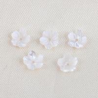 Natural White Shell Beads, Flower, DIY, white 