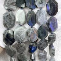 Labradorite Beads, Polygon, DIY & faceted, mixed colors Approx 38 cm 