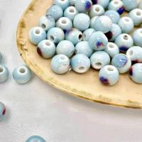 Revestimiento Porcelana bolas, Esférico, Bricolaje, más colores para la opción, 10mm, agujero:aproximado 2.8mm, aproximado 50PCs/Bolsa, Vendido por Bolsa