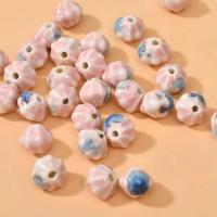 Revestimiento Porcelana bolas, Calabaza, Bricolaje, más colores para la opción, 12.4x10.6mm, agujero:aproximado 2.2mm, aproximado 50PCs/Bolsa, Vendido por Bolsa