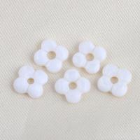 Natural White Shell Beads, Flower, DIY, white 