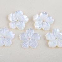 Natural White Shell Beads, Flower, DIY, white 