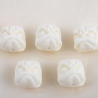 Resin Jewelry Beads, Lion, DIY white 