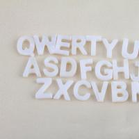 Natural White Shell Beads, Alphabet Letter, DIY & no hole, white 