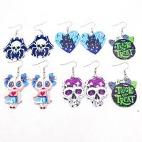 Acrylic Drop Earring, handmade, Halloween Design & fashion jewelry & for woman 