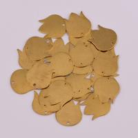 Brass Flower Pendants, DIY, original color Approx 