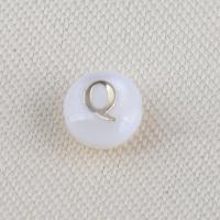 Natural White Shell Beads, Round, DIY, white 