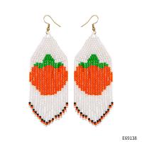 Glass Seed Beads Tassel Earring, Halloween Jewelry Gift & for woman 