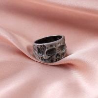 Zinklegierung Fingerring , Schädel, Modeschmuck & unisex, Inner diameter 1.9cm, verkauft von PC