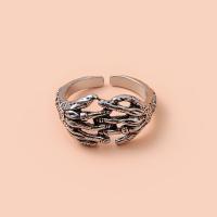 Zinklegierung Fingerring , Hand, silberfarben plattiert, Modeschmuck & unisex, Inner diameter 1.8cm, verkauft von PC