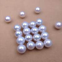 Round Cultured Freshwater Pearl Beads, DIY white 