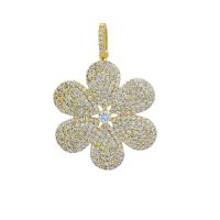 Cubic Zirconia Micro Pave Brass Pendant, DIY & micro pave cubic zirconia 