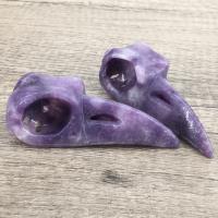 Natural Lepidolite, Carved, DIY, purple, 85mm 