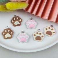 Resin Zinc Alloy Pendants, with Zinc Alloy, Claw, cute & DIY 