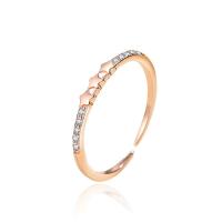 Anillo de dedo Zirconia Micro Pave Sterling Silver Cubic, plata de ley 925, chapado, micro arcilla de zirconia cúbica & para mujer, más colores para la opción, Vendido por UD