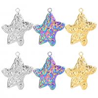 Stainless Steel Star Pendant, 304 Stainless Steel, Vacuum Ion Plating, DIY 