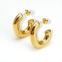 Stainless Steel Stud Earring, 304 Stainless Steel, plated & for woman, golden 