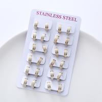 Edelstahl Stud Ohrring, 304 Edelstahl, plattiert, unisex, keine, 4x11mm, verkauft von setzen