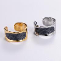 Edelstahl Fingerring, 304 Edelstahl, plattiert, unisex & verschiedene Größen vorhanden & Emaille, keine, verkauft von PC