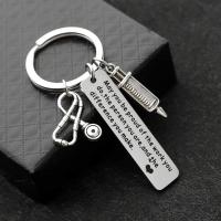 304ステンレススチール キークラスプ, ファッションジュエリー, Key ring mm,Pendant x50mm, 売り手 パソコン