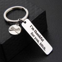 ステンレススチールキークラスプ, 304ステンレススチール, ファッションジュエリー, Key ring mm,Pendant x50mm, 売り手 パソコン