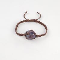 Edelstein Armbänder, Naturstein, mit Baumwollfaden, handgemacht, Einstellbar & Modeschmuck & verschiedenen Materialien für die Wahl & unisex, Stone size: about 1.5-2.5 cm, Länge:ca. 19-25 cm, verkauft von PC