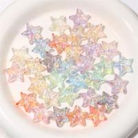 Plating Acrylic Beads, Star, DIY 24mm 