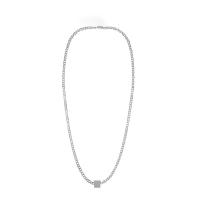 Collier de bijoux de titane, Acier titane, cadre, bijoux de mode & unisexe, couleur originale Environ 60 cm, Vendu par PC