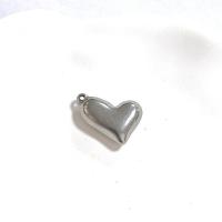 Stainless Steel Heart Pendants, 304 Stainless Steel, DIY & machine polishing, original color, nickel, lead & cadmium free 