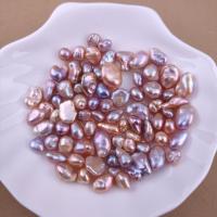 Baroque Cultured Freshwater Pearl Beads, DIY & no hole, mixed colors, Length about 5-10mm, Approx 