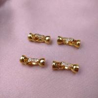 Brass Clasp Findings, plated, DIY & micro pave cubic zirconia 