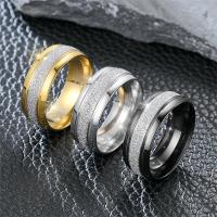 201 Edelstahl Fingerring, plattiert, unisex & verschiedene Größen vorhanden, keine, Width :8mm, verkauft von PC