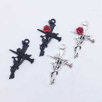 Zinc Alloy Cross Pendants, plated, DIY 