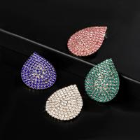 Zinc Alloy Rhinestone Stud Earring, Teardrop, fashion jewelry & for woman & with rhinestone 