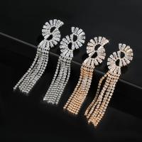 Cubic Zirconia Micro Pave Brass Earring, fashion jewelry & micro pave cubic zirconia & for woman 